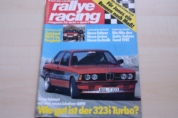 Deckblatt Rallye Racing (04/1981)